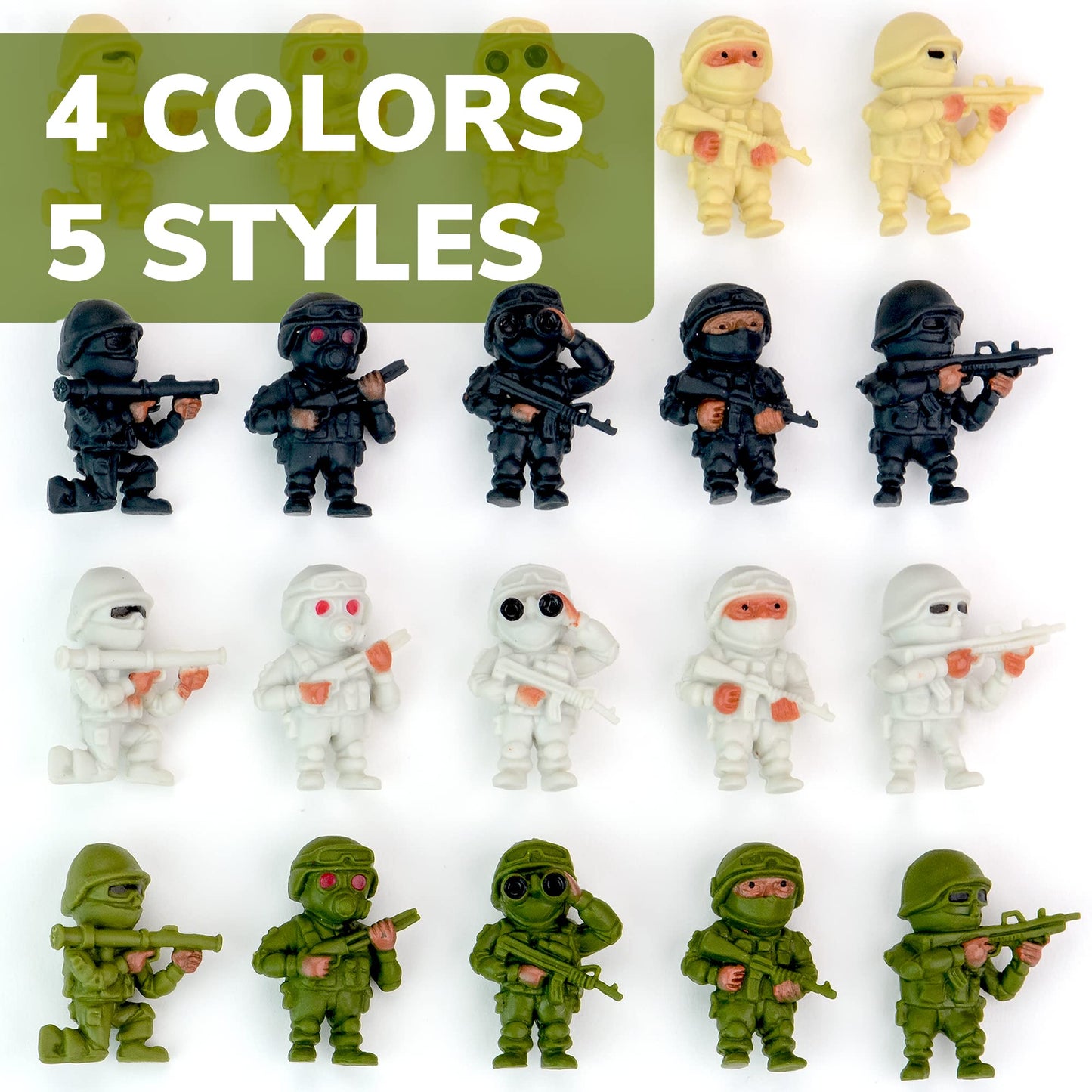 Party Favor Toys - Soldiers Figurines - Kids Party Supply Toys - Bulk Party Toys - Kids Party Favors in Bulk - Bulk Prizes for Kids