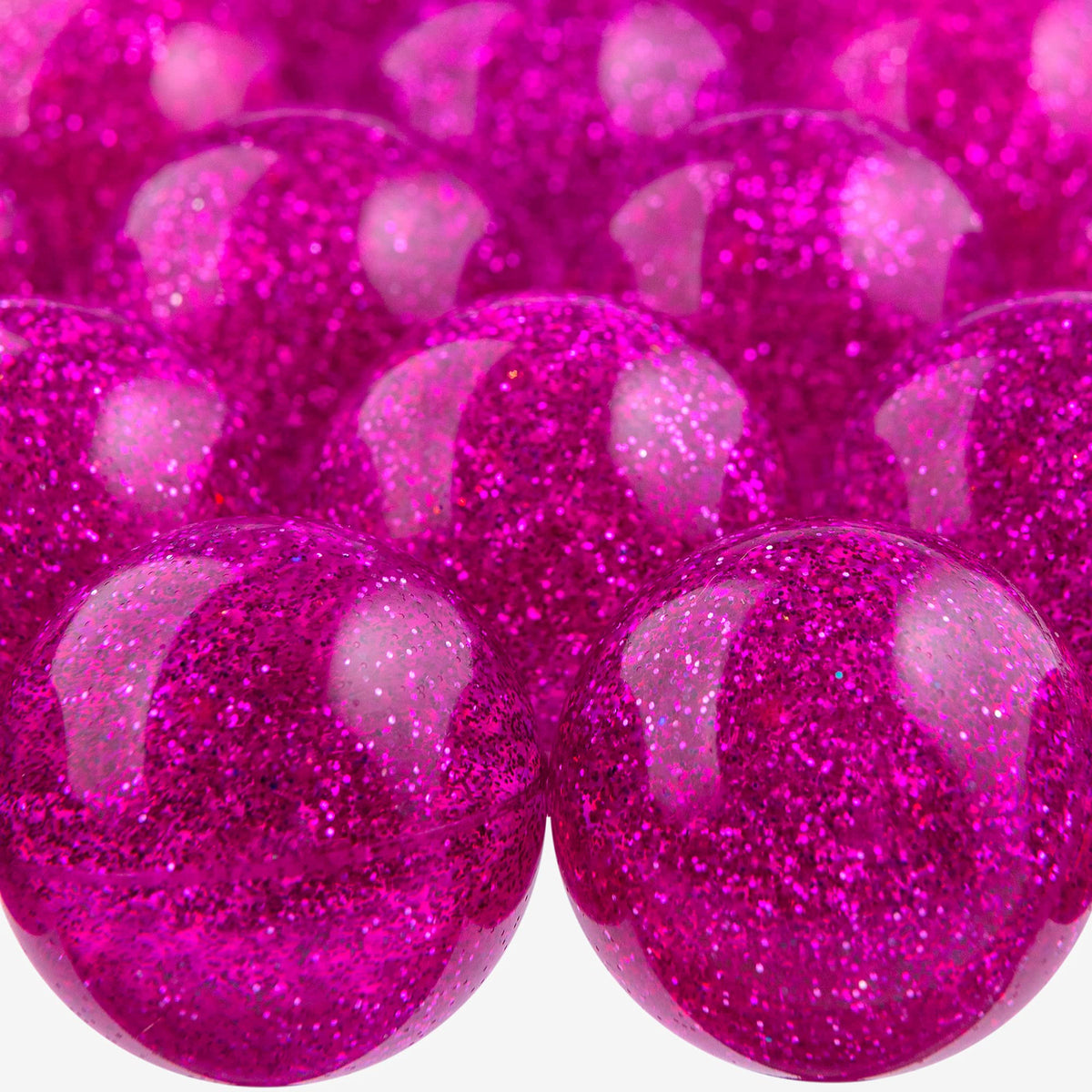 Entervending Bouncy Balls - Party Favors and Gifts - Rubber Balls for Kids - Purple Glitter Bouncy Balls - 25 Pcs Large Bouncy Balls 45mm - Vending Machine Toys - Goodie Bag Fillers
