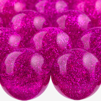 Entervending Bouncy Balls - Party Favors and Gifts - Rubber Balls for Kids - Purple Glitter Bouncy Balls - 25 Pcs Large Bouncy Balls 45mm - Vending Machine Toys - Goodie Bag Fillers