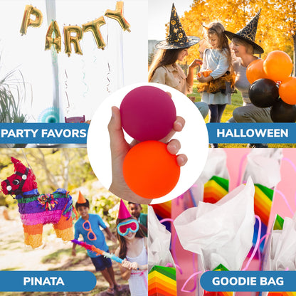 Entervending Bouncy Balls - 12 pcs Jumbo 2.35" Bounce Balls - Frosty Kids' Party Favors