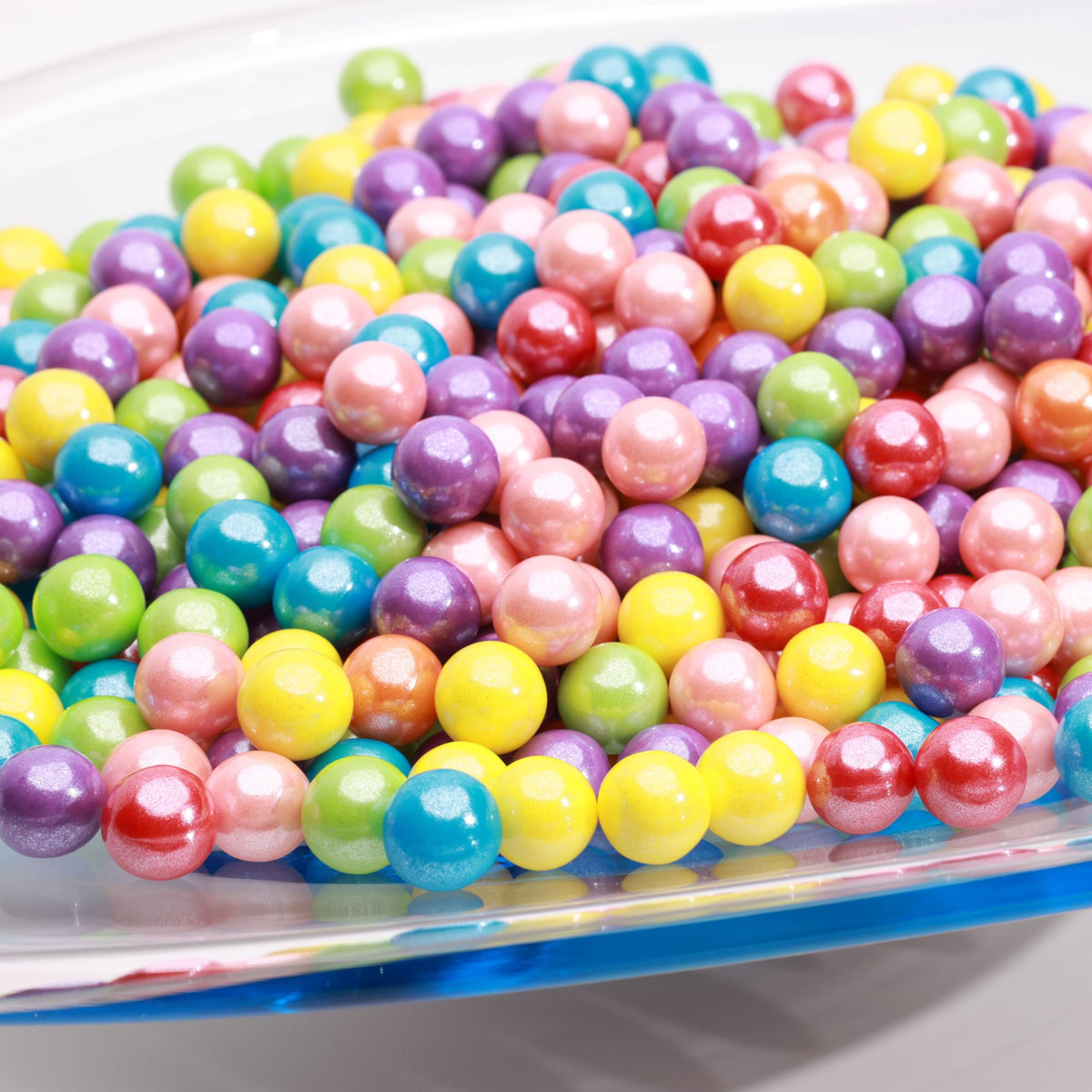 Shimmer Gumballs Pearl - Assorted Bubble Gum for Kids - Mix Fruit Flavored Gum 45 pcs 3.5 oz - 3 Packs Chewing Gum - Nostalgic Valentines Candy for Party Favors Easter Basket Sweet Treats, 16mm (0.62 inch)