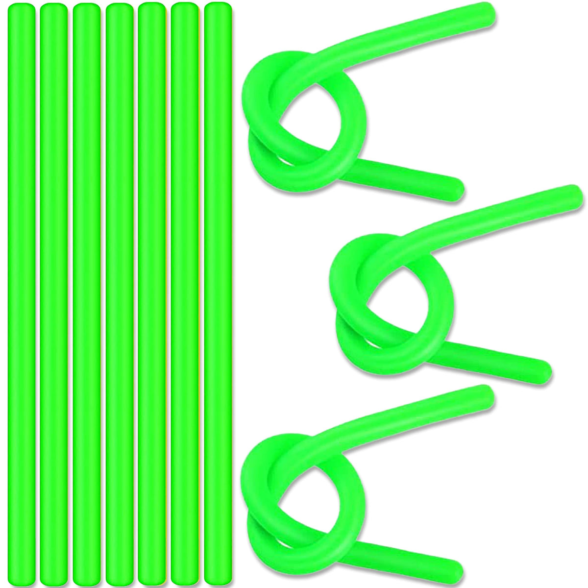 Monkey Noodles - 10 Stretchy Sensory Toys for Kids and Toddlers - Autism Sensory Products - Stretchy String - Party Favors for Kids - Treasure Box Toy for Classroom - Easter Fillers - Green