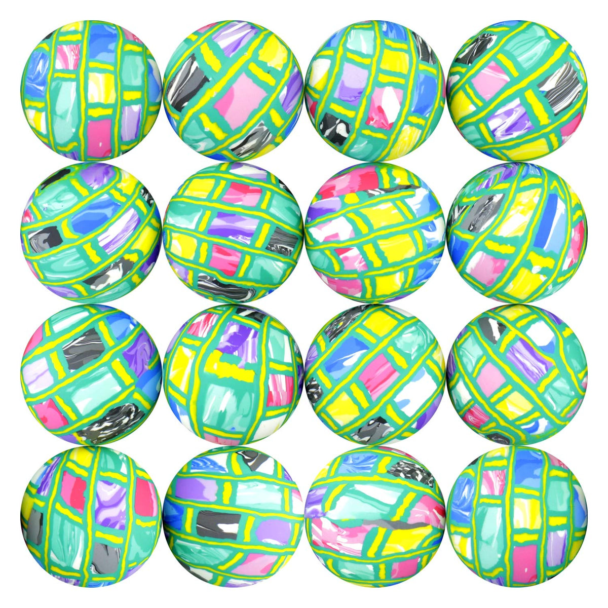 Bouncy Balls for Kids and Vending Machine Rubber Big Bouncing Superballs 50 Bulk 45 mm
