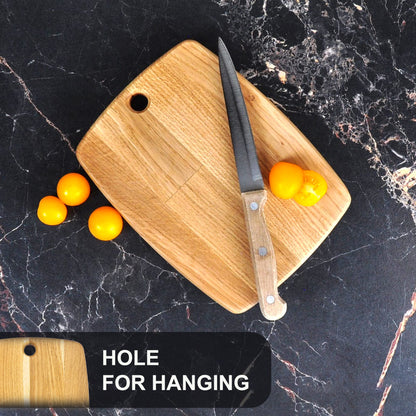 8x6 Inches Small Wood Cutting Board - Oak Cutting Board - Real Wood Cutting Board - Chopping Board for Kitchen - Edge Grain Oak Wood Board