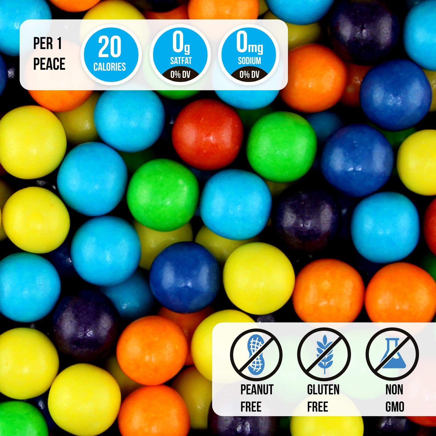 Gumballs for Gumball Machine - 1 Inch Large Gumballs - Assorted Flavored Bubble Gum Balls - Gumball Machine Refills - Bubble Gum Bulk 2 Lb