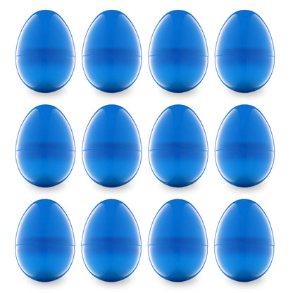 Easter Eggs 3” - Bright Fillable Easter Eggs – 12 pcs - Easter Basket Stuffers - Empty Large Enough to Hold Toy and Candy - Plastic Easter Egg Filler Bulk - Egg Hunt Kids Surprise