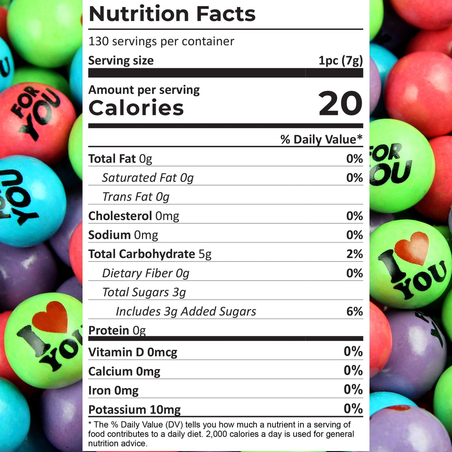 Gumballs for Gumball Machine - I Love You Bubble Gum Balls for Kids- 1 Inch Large Gumballs - Gumball Machine Refills - 2 Lb Bubble Gum Bulk