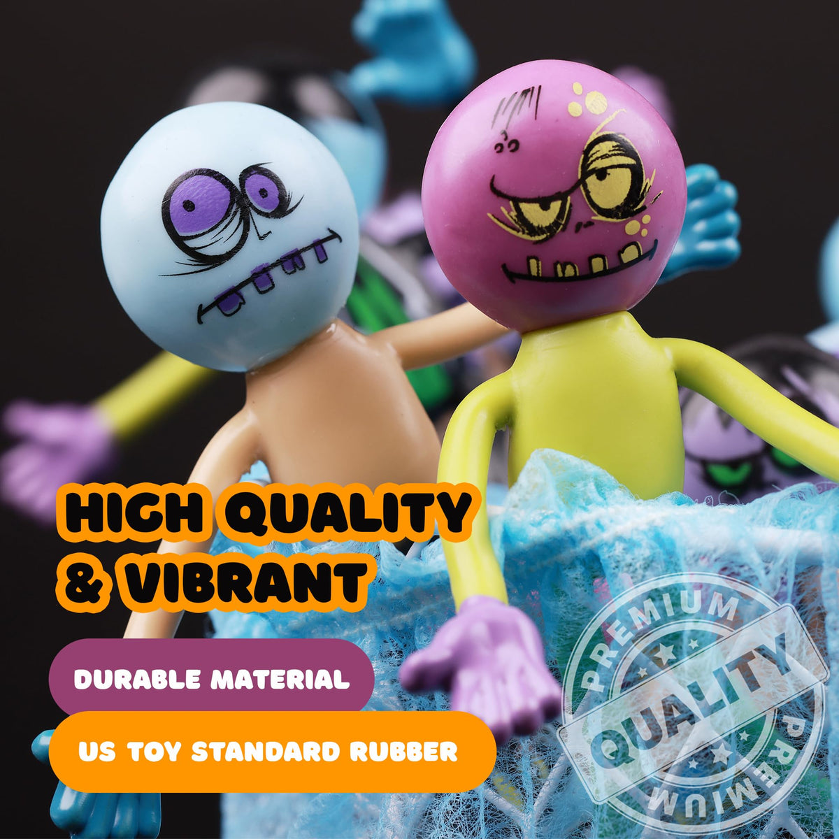 Zombie Action Figures Bendable Toys 8 pcs 3.75 inch Monster Action Figures Zombie Toys with Limbs Sensory - Halloween Decorations Party Favors Pinata Stuffers Carnival Prizes Easter Egg Fillers Gits
