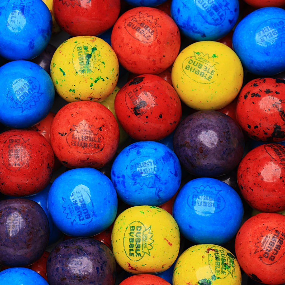 Gumballs for Kids - 1 Inch Double Bubble Gumballs - Berry Blots Big Gum Balls in Bag - 14 OZ of Chewing Gum - 50 Pcs Giant Bubble Gums