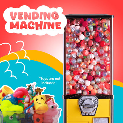 Capsule Vending Machine Translucent Red Acorn Capsules Empty 50 pcs 2 inch - Gumball Machine Capsules Bulk Party Favors DIY Containers - Easter Basket Stuffers Gifts Pinata Stuffers