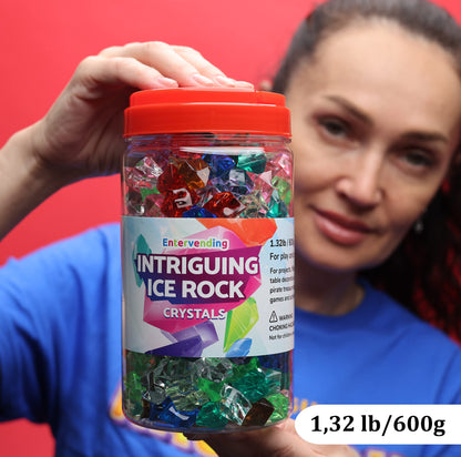 Acrylic Gems - 1.32LB (600 g) Jewels - Assorted Color Plastic Gemstones - Table Scatters Crystals - Aquarium Jewels Decor