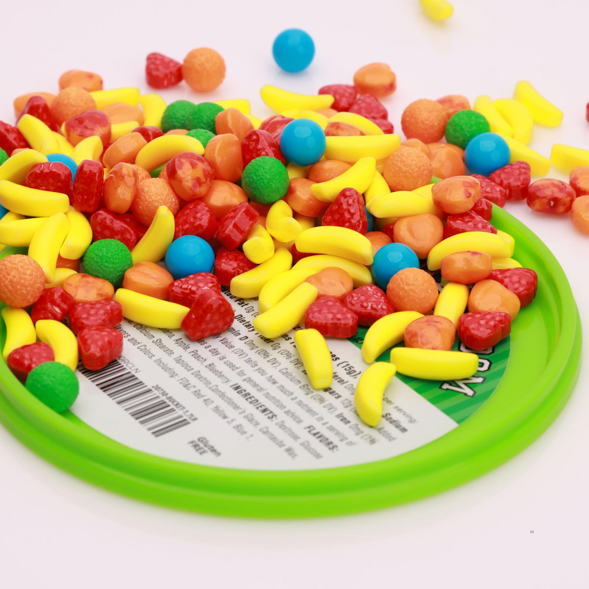 Fruit Runts Candy 1240 pcs 1.7 lb per Bucket Assorted Hard Candies Bulk for Vending Machine Party Favors Goody Bags Cake Decorations Pinata Mix Gumball Machine Refills Fruit Shaped Candy
