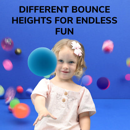 Bouncy Balls - 20 pcs Mega Mix Bouncing Balls Assorted Pack - 4 Sizes: 60mm, 45mm, 32mm and 25mm - Bouncy Balls for Kids - Bouncy Ball Toys for Capsule Vending Machine - Party Favors