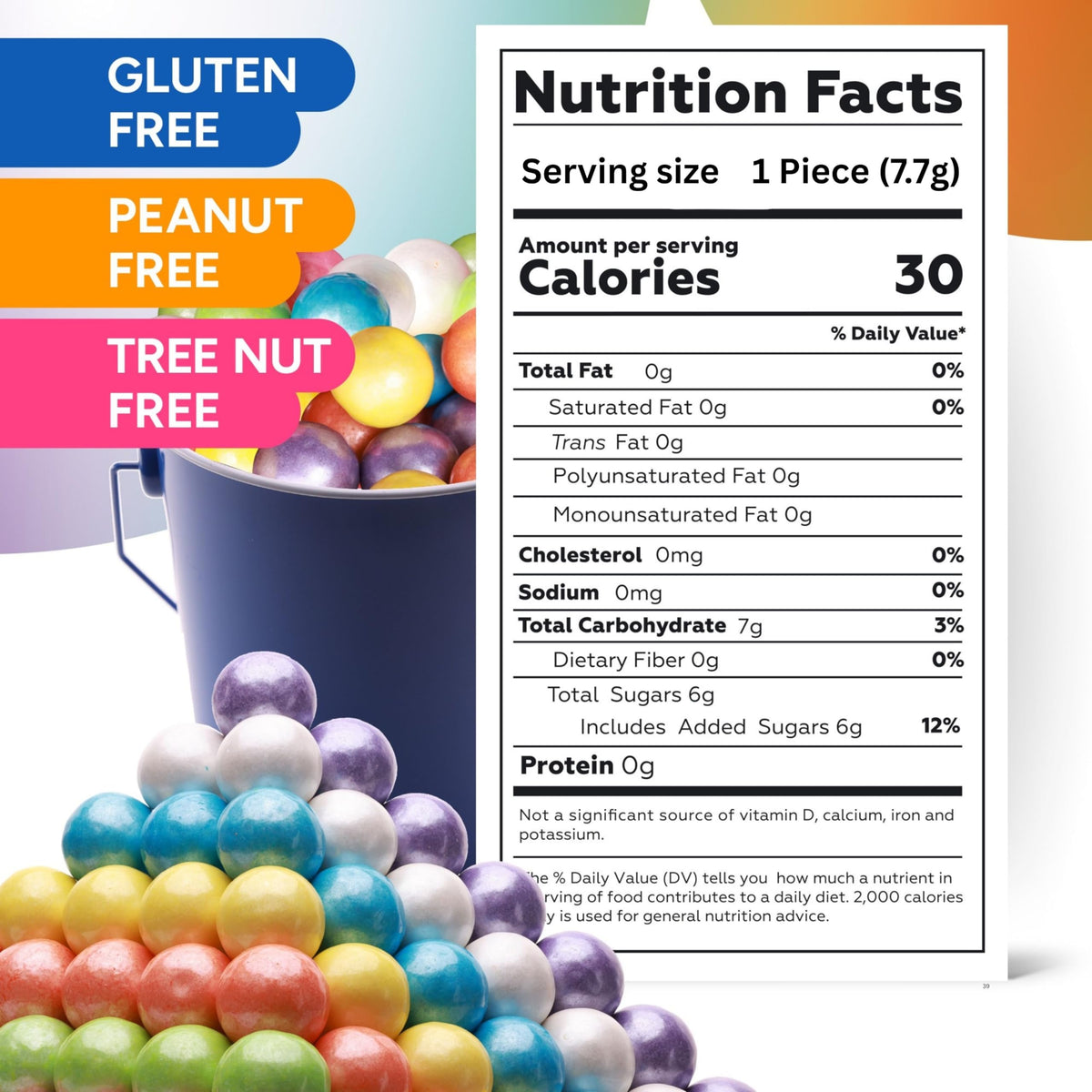 Gumballs for Gumball Machine - Shimmer Spring Mix 1 Inch Large Gumballs in Bucket - 76 Pcs Baseball Softball Bubble Gum for Kids - Sweet Chewing Gum Balls in Bulk 1.3Lb