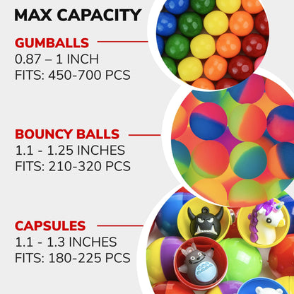 Gumball Machine for Kids - Vending Machine with Cylinder Globe - Bubble Gum Machine for Kids - Home Vending Machine