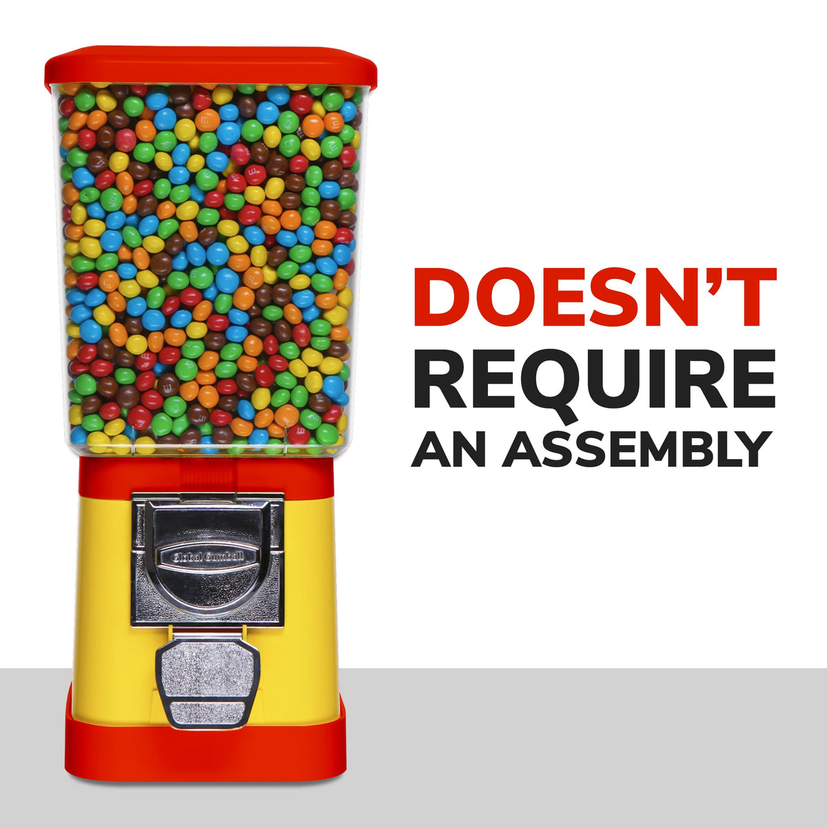 Candy Dispenser - Home Vending Machine - Red and Yellow Candy Vending Machine Without Stand Nuts Pet Food Vending Dispenser