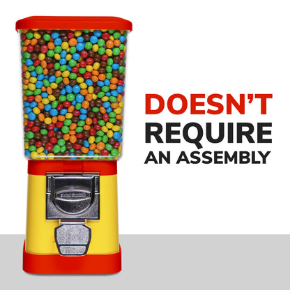 Candy Dispenser - Home Vending Machine - Red and Yellow Candy Vending Machine Without Stand Nuts Pet Food Vending Dispenser