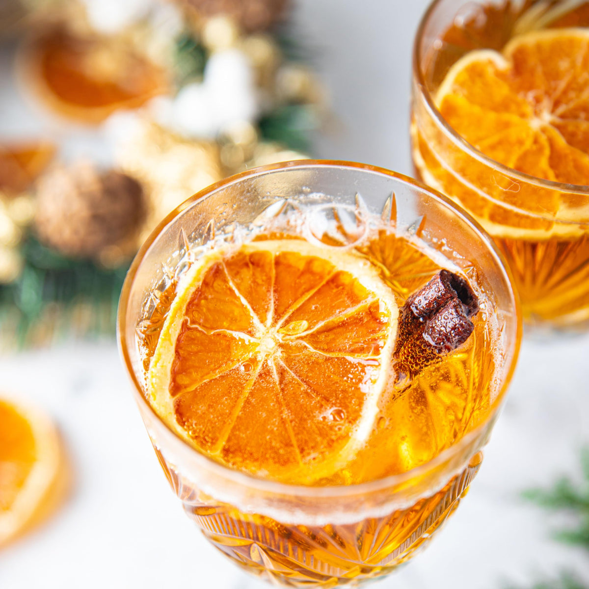 Natural & Sugar Free - 2.5 OZ Premium Dehydrated Orange Slices for Cocktails Tea Cake Decoration - Dried Citrus for Cocktail Garnish