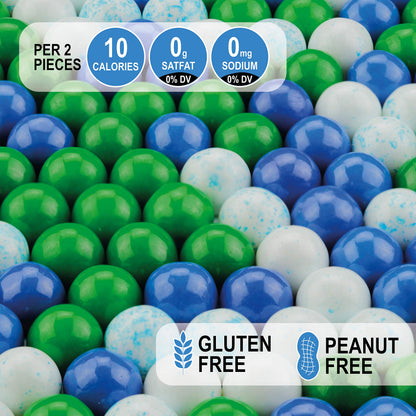 Triple Mint Gumballs - 1/2 Inch Mini Gumballs - 4 Lb Gumball Machine Refills - 1040 Pcs Mint Gum Bulk - Wintergreen Peppermint Spearmint Gum Balls