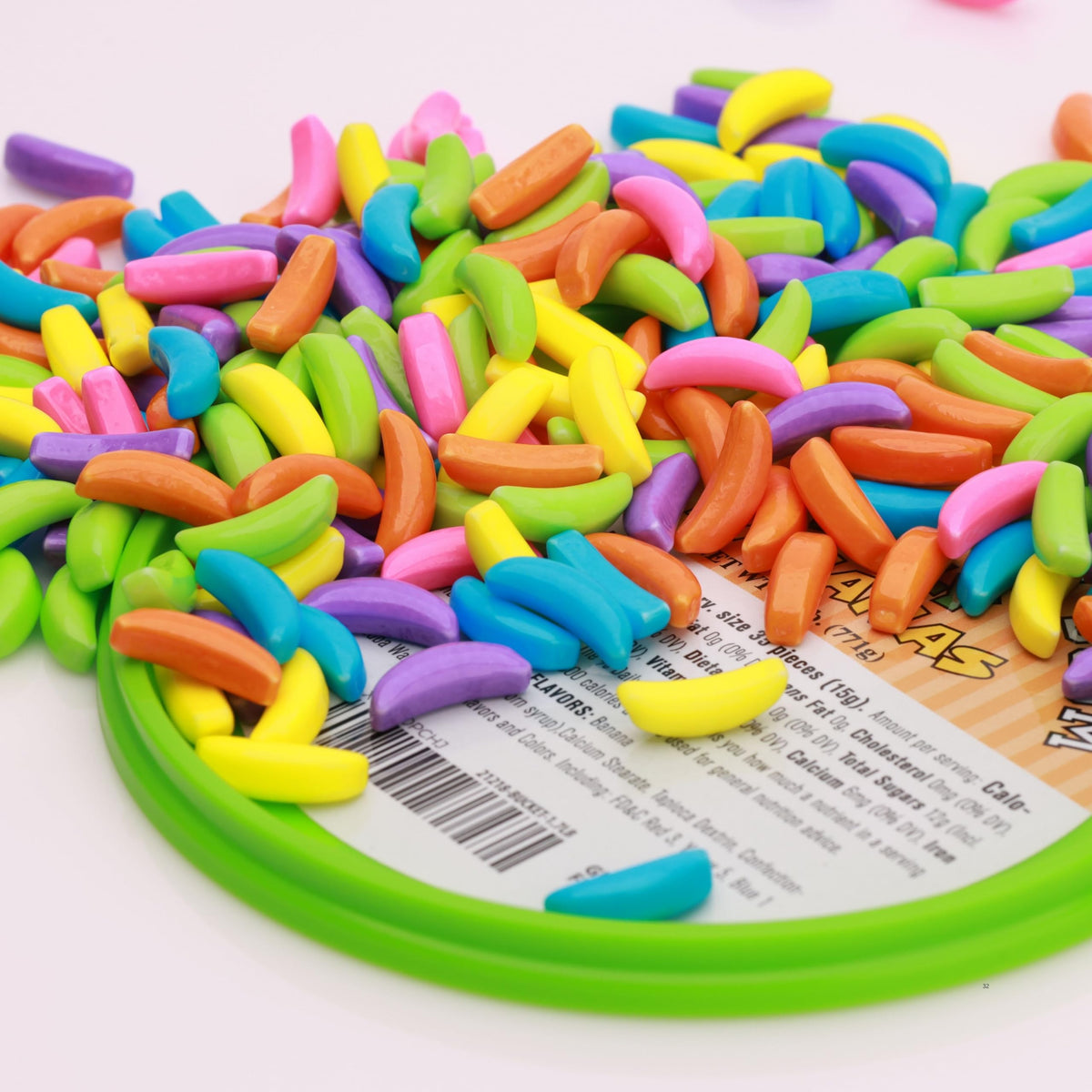 Bananas Runts Candy 1440 pcs 1.7 lb per Bucket - Assorted Banana Candy Hard Candy Bulk Crazy Bananas for Vending Machine, Party Favors, Goody Bags, Cake Decorations, Pinata & Gumball Machine Refills