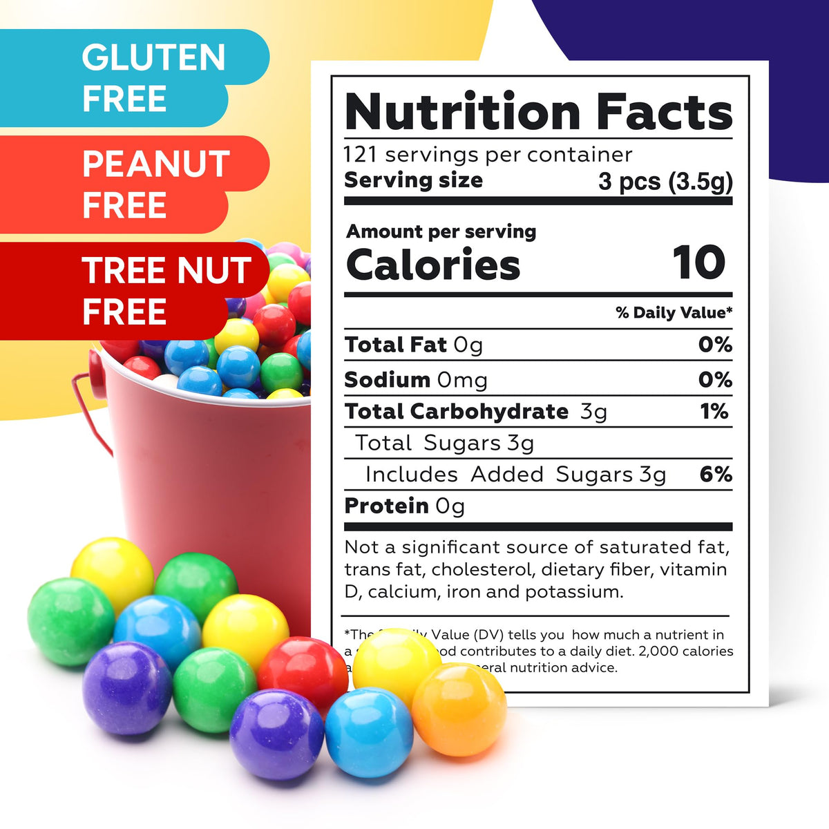 Gumballs for Gumball Machine Refills - 363 pcs Assorted Fruit Flavored Gum Balls - 0.5" Mini Bubble Gum - Bulk Gum Bag 15 OZ - Chewing Gum for Kids - Double Bubble Gumball