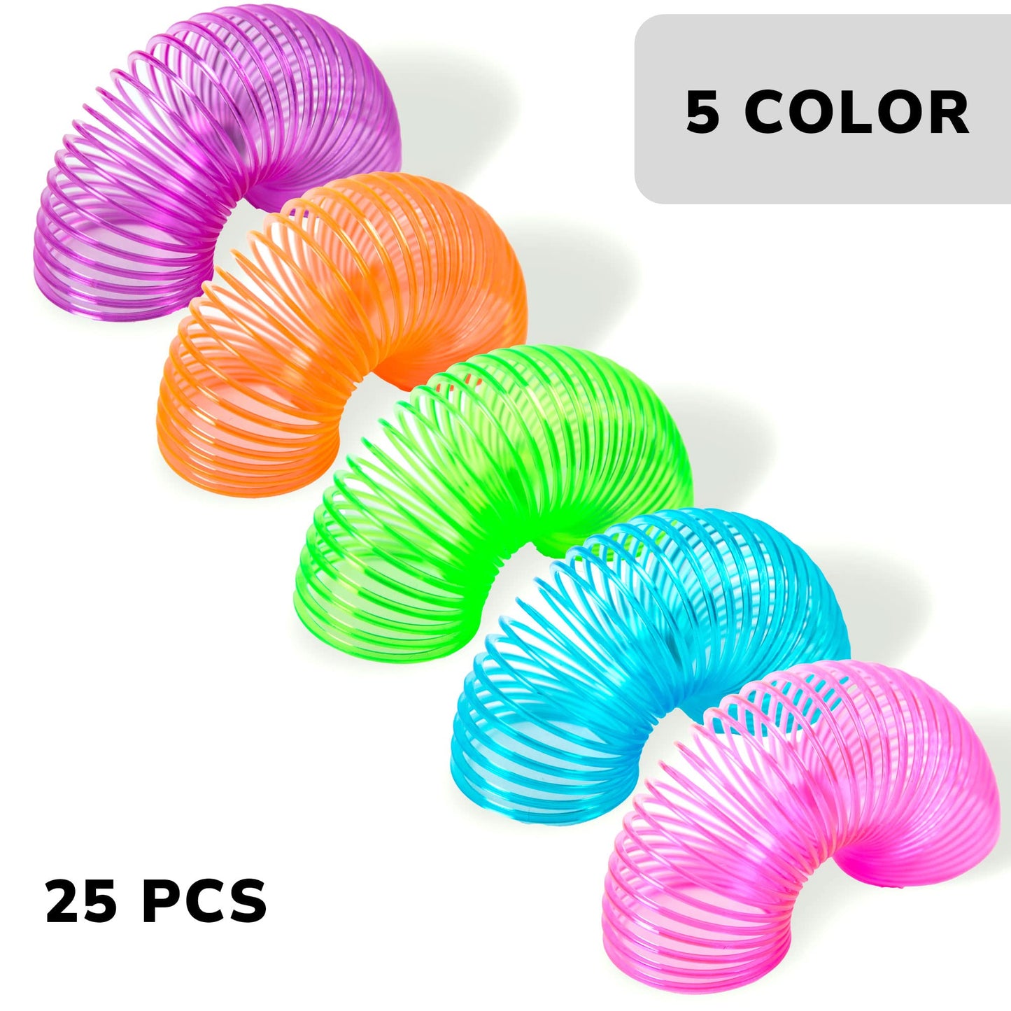 Coil Spring Toy - Kids Party Favor - Easter Egg Fillers - Goodie Bag Supplies - Pinata Stuffers - Bulk Gifts for Kids - Classroom Prizes