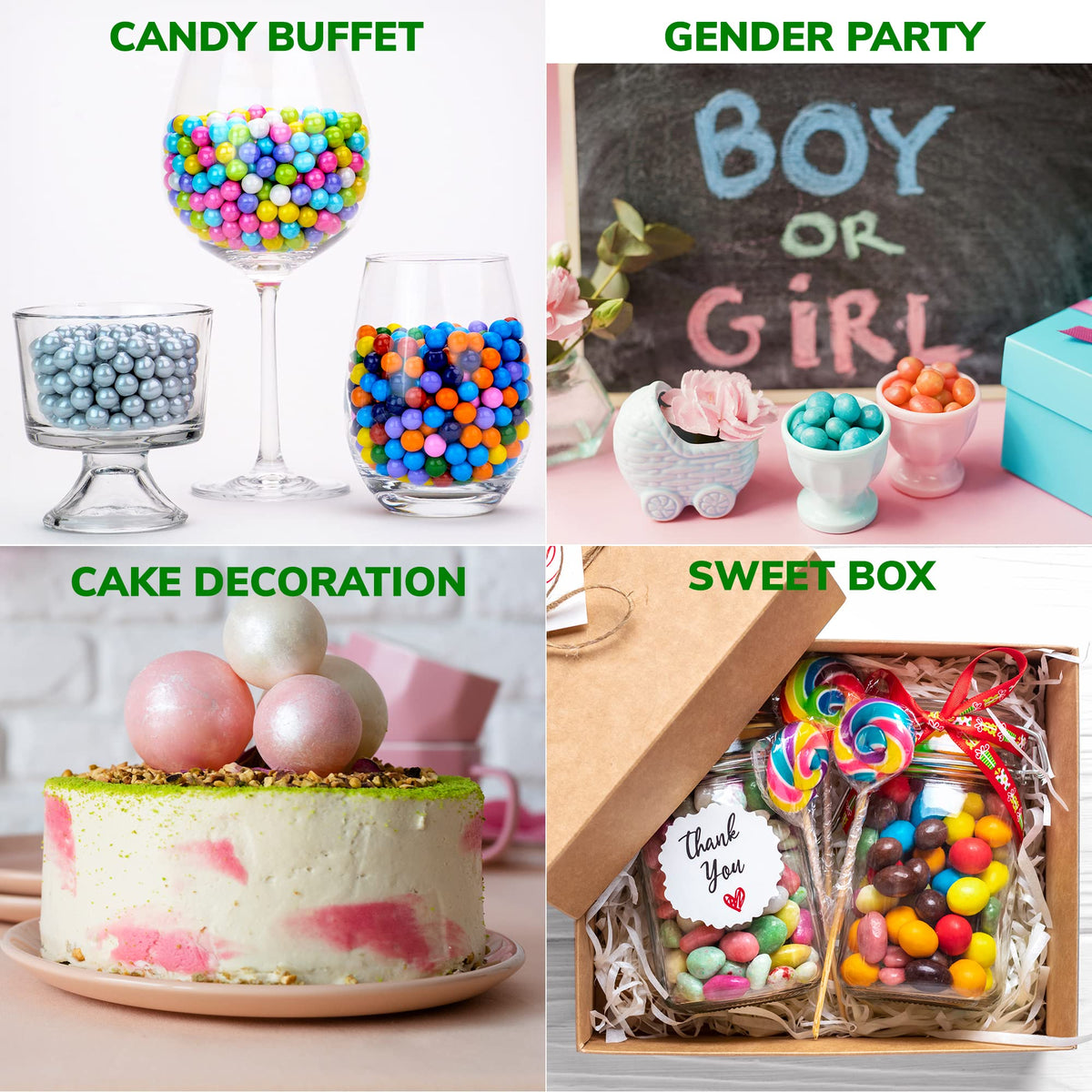 Gumballs for Kids - Gumball Machine Refills - Chewing Gum - Fruit Bubble Gum