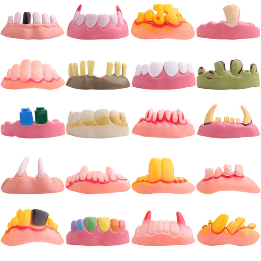 Halloween Fake Teeth for Party Favors for Kids - Easter Egg Fillers - Goodie Bag Supplies - Pinata Stuffers - Bulk Gifts for Kids