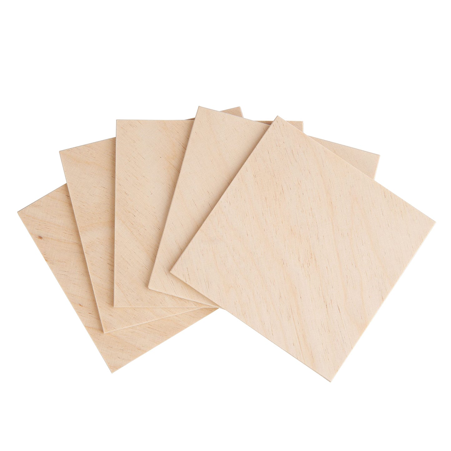 4x4 Plywood Squares - 12 Pcs Birch Wood Squares - 4 Inch Tiles - Thin Wood for Wood Burning Projects - Crafting Plywood Wooden Pieces to Paint