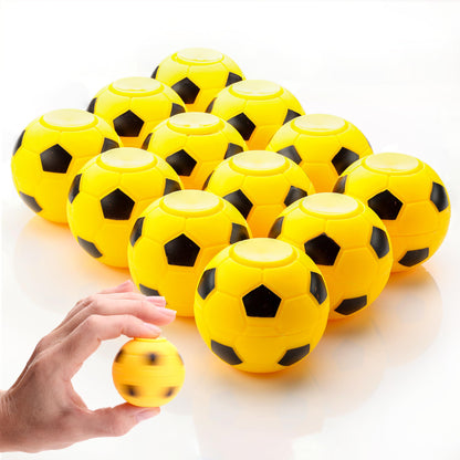 2 Inch Stress Balls - 12 Pcs Soccer Party Favors for Kids - Mini Fidget Spinners - Classroom Prizes - Fidget Spinners for Kids