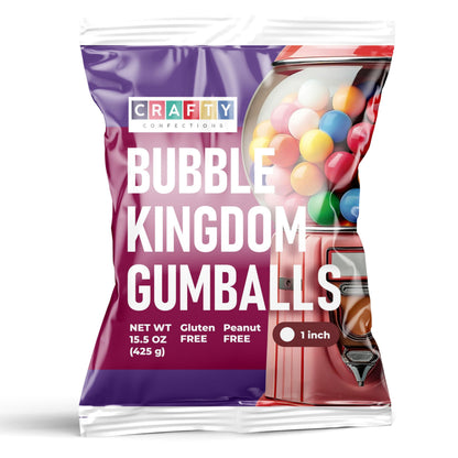 Chewing Gum for Kids - 1 Inch Large Gumballs - 50 Pcs Gum Balls - Assorted Flavors Double Bubble Chewing Gum -for Kids