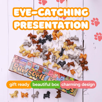 Tiny Dog and Cat Figurines for Kids - Small Animals Toys in Gift Box - Little Pet Toys - Tiny Plastic Toys for Kids Classroom Prizes - 30Pcs - Easter Gifts for Kids