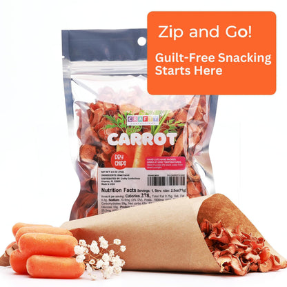 Premium Dried Carrots Dehydrated Vegetables 2.5 OZ (71 g) - 100% Natural Shredded Carrots Made in US - Dehydrated Vegetables for Ramen Soup Stews Food Supply Cooked Dishes Camping Gluten Free Snacks