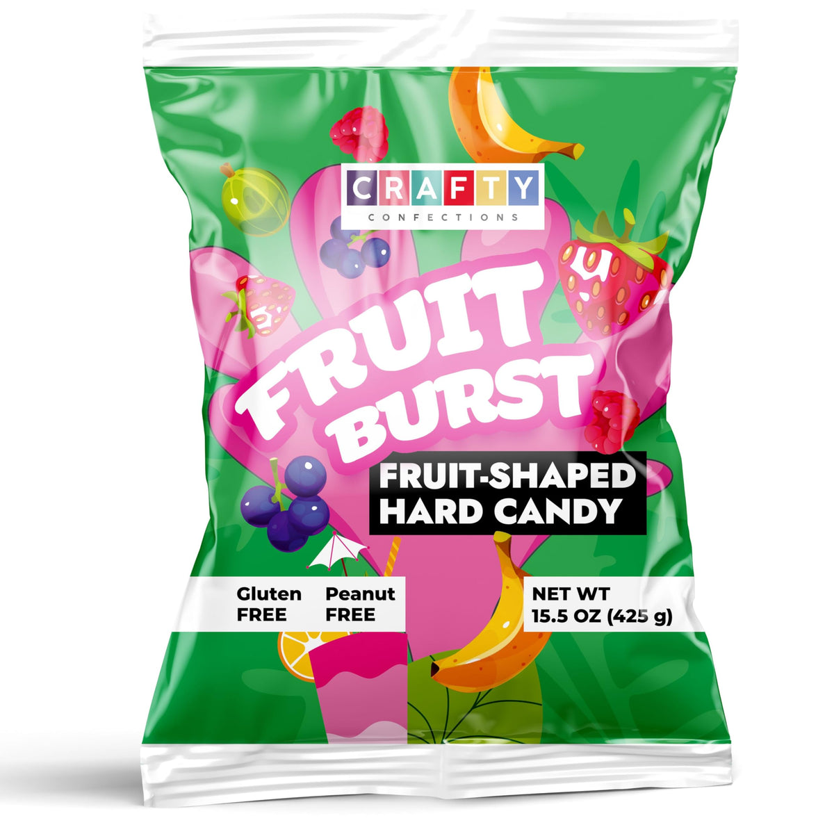 Fruit Runts Candy 15 OZ (425g) Assorted Hard Candies for Vending Machine Party Favors Goody Bags Cake Decorations Pinata Mix Gumball Machine Refills Fruit Shaped Candy