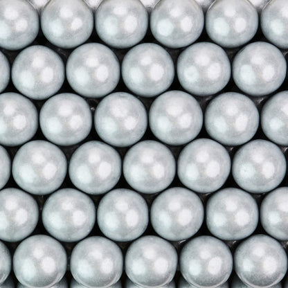 Gumballs for Gumball Machine - Shimmer Silver Gumballs - Fruit Flavored Bubble Gum 1 Inch Large Gumballs - Kids Gum - Bulk Gum Balls 2 Lb