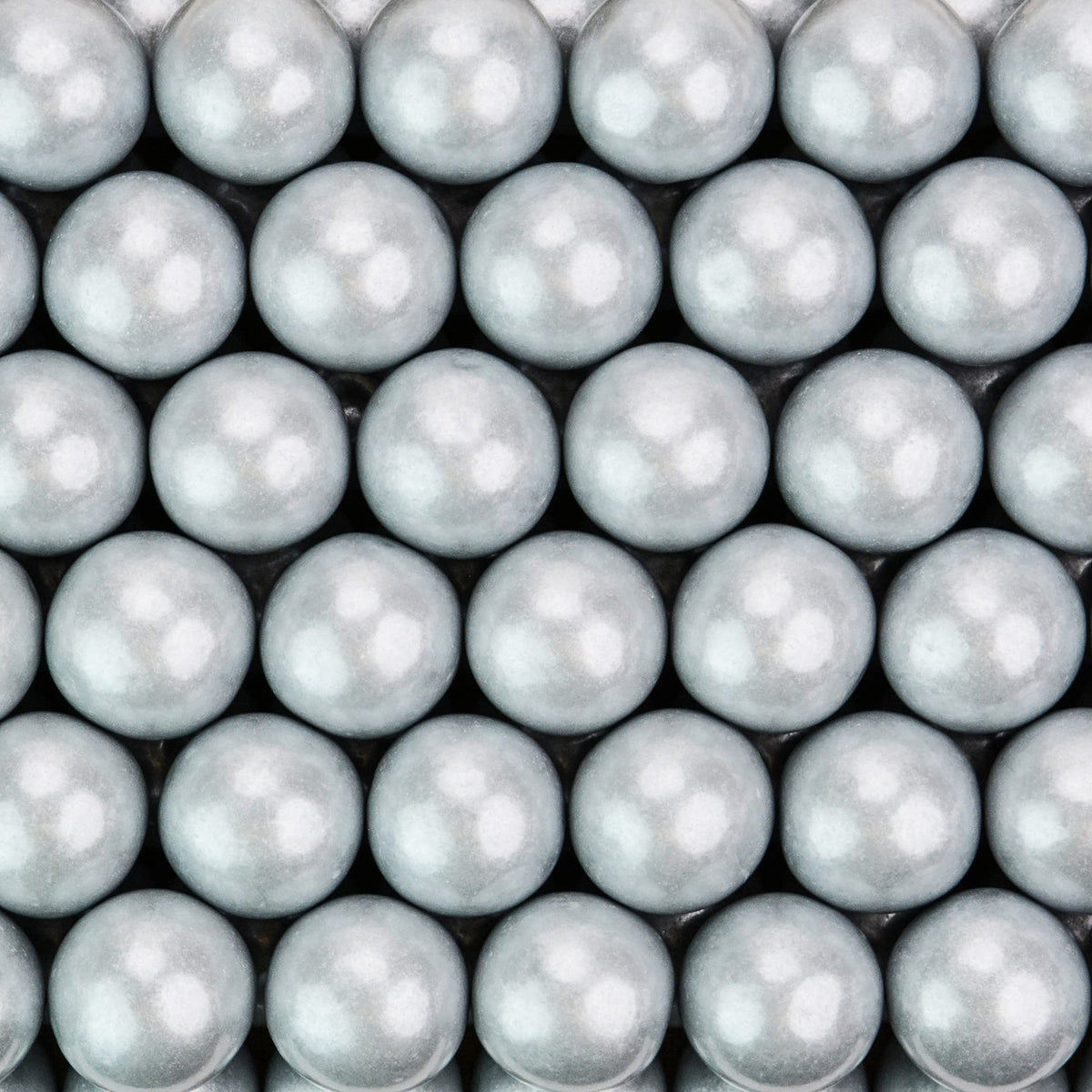 Gumballs for Gumball Machine - Shimmer Silver Gumballs - Fruit Flavored Bubble Gum 1 Inch Large Gumballs - Kids Gum - Bulk Gum Balls 2 Lb