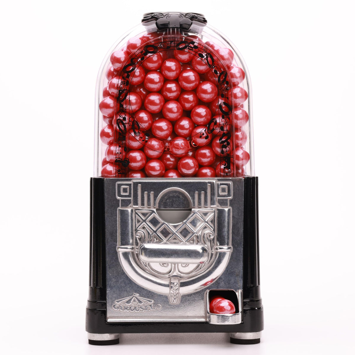 Shimmer Gumballs for Gumball Machine Cherry Flavored Candy - 45 Pearl Red Gumballs per Bag Chewing Gum - Nostalgic Valentines Candy for Party Favors Easter Basket & Sweet Treats, 16mm (0.62 inch)