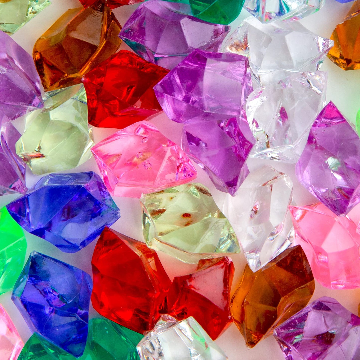 Acrylic Gems - 10.6 OZ (300 g) Jewels - Assorted Color Plastic Gemstones - Table Scatters Crystals - Aquarium Jewels Decor