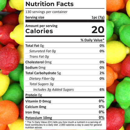 Seedling Gum Balls - Juicy Fruity Lemons Large Gumballs - 1 Inch Gumball Machine Refills - Fruit Shaped Bubble Gum Bulk 2 Lb