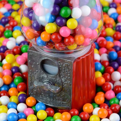 9 Inch Gumball Machine for Kids - Small Gumball Bank - Metal Candy Dispenser - Vintage Gum Ball Machine - Jelly Bean Dispenser Machine - M&M Dispenser