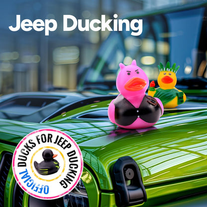 Assorted Rubber Ducks Jeep Ducks for Ducking 20pcs in Gift Box - 2" Rubber Ducks Bath Toys for Toddlers 1-3 Party Favors - Summer Beach Pool Toys Baby Shower Gifts Pinata Stuffers Prizes for Kids