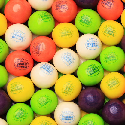 Gumballs for Gumball Machine - 1" Inch - Pina Colada, Pineapple, Peach, Green Apple, Grape Flavored Bubble Gum - 2.4 LB Bag