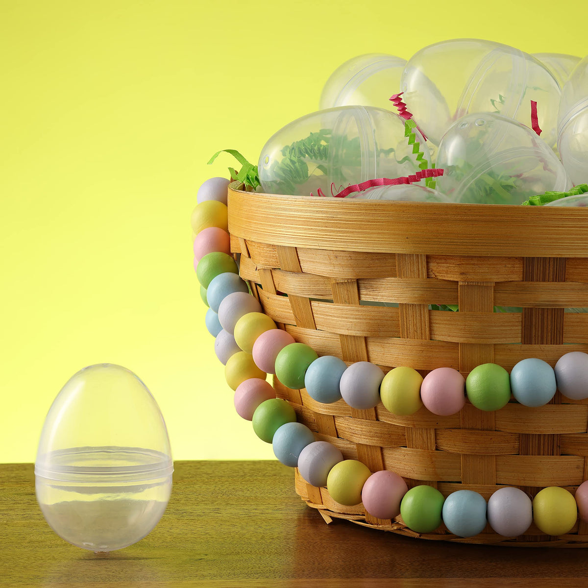 Easter Eggs 3” - Clear Fillable Easter Eggs – 12ct - Easter Basket Stuffers - Empty Large Enough to Hold Toy and Candy - Plastic Easter Eggs Filler Bulk - Egg Hunt Kids Surprise