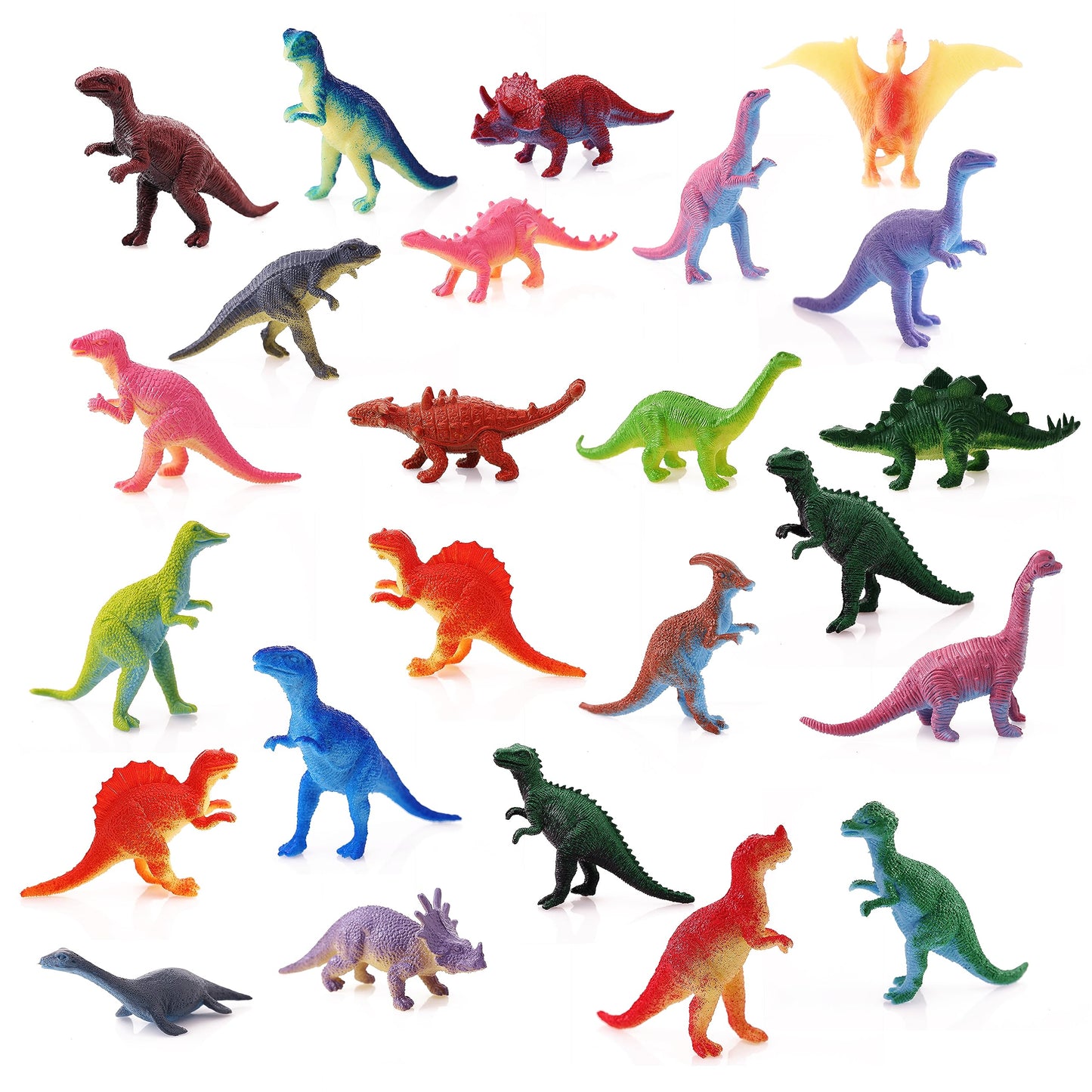 Dinosaur Toys for Kids - 2” Fun and Colorful Fidget Toys, Dinosaurs Party Favors & Birthday Decorations - Classroom Prizes - Easter Toys