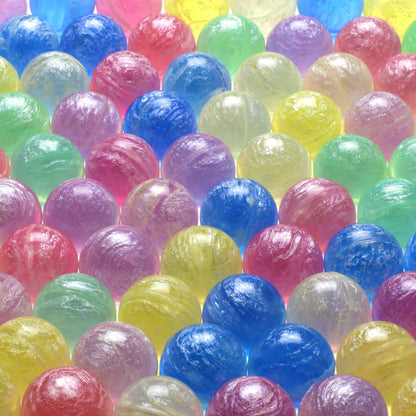 100 Pcs Small Bouncing Balls - 1 Inch Bounce Balls - 25 mm Little Balls for Kids - Bouncy Balls Party Favors - Gumball Machine Bouncy Balls Refill