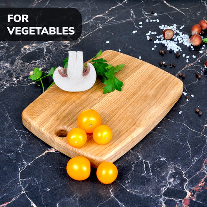 8x6 Inches Small Wood Cutting Board - Oak Cutting Board - Real Wood Cutting Board - Chopping Board for Kitchen - Edge Grain Oak Wood Board