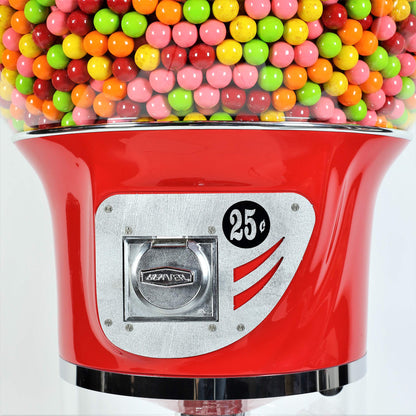 Spiral Gumball Machine Giant 5`6"  for $0.25. Great for 1” Gumballs, Toys in Round Capsules, Bouncy Balls.