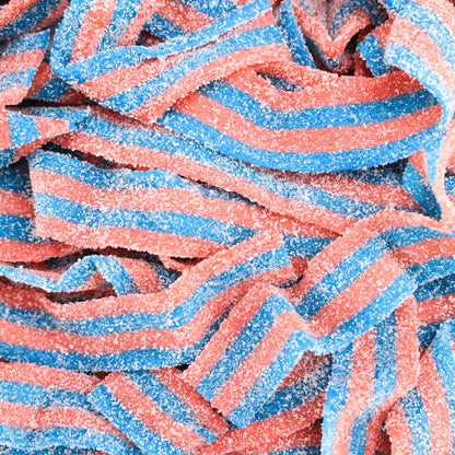 Sour Candy Belts - Candy Sour Strips - 1.3 LB Bulk Candies Sour Belts - Sour Ribbons - Sour Cotton Candy Ribbons - Peanut Free