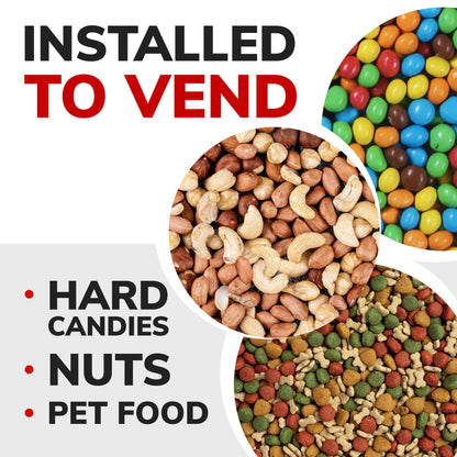 Candy Dispenser - Home Vending Machine - Red and Yellow Candy Vending Machine Without Stand Nuts Pet Food Vending Dispenser