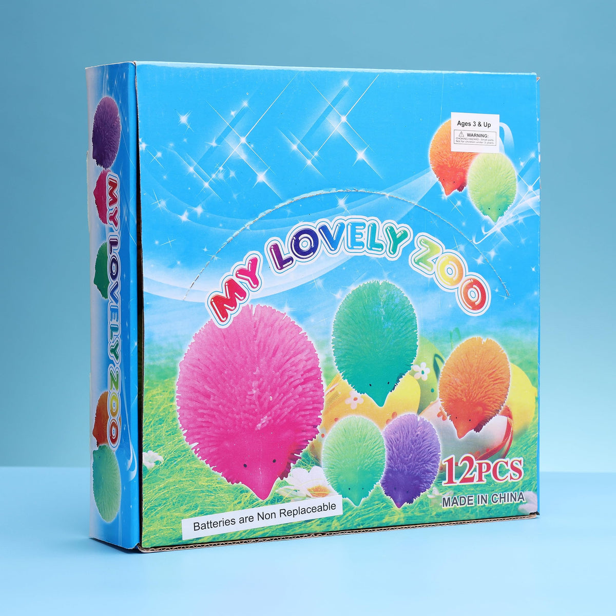 Light Up Sensory Toys - Light Up Hedgehog Toys - 3 Inch -Variation - Light Up Party Favors Sensory Squishy Toys - Flash Puffer Balls